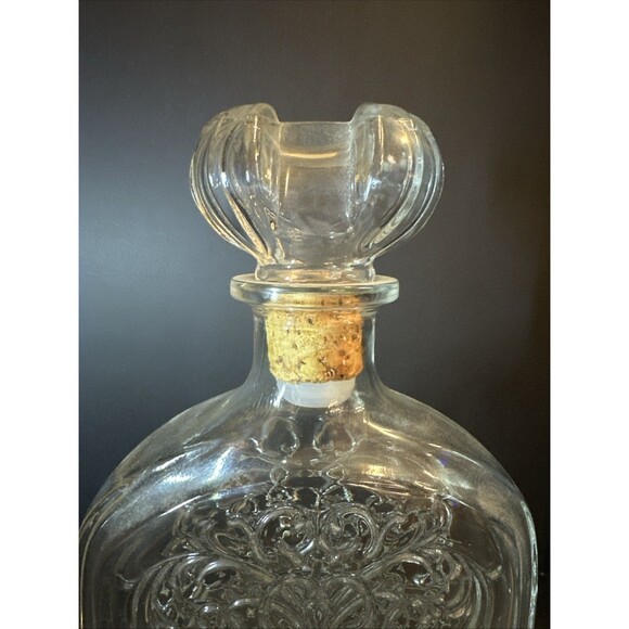Decorative Glass Decanter Schenley American Whiskey With Stopper Ball - Picture 5 of 8